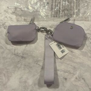 LULULEMON Dual Pouch Wristlet LILAC RARE COLOR WOMEN’S